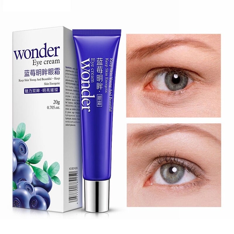 ASLI 100% WONDER EYE CREAM BLUEBERRY / KRIM MATA PANDA MENGHILANGKAN KERIPUT DAN KANTONG MATA