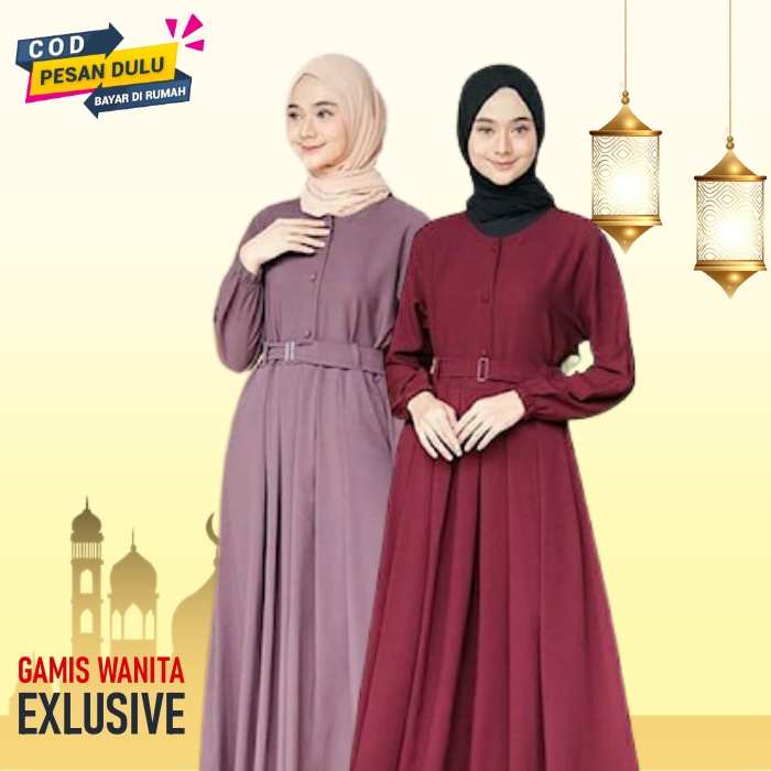 Gamis Terbaru Gamis Remaja Baju Gamis Wanita Terbaru 2021 Pakaian Baju Muslim Wanita Gamis Muslim Ga