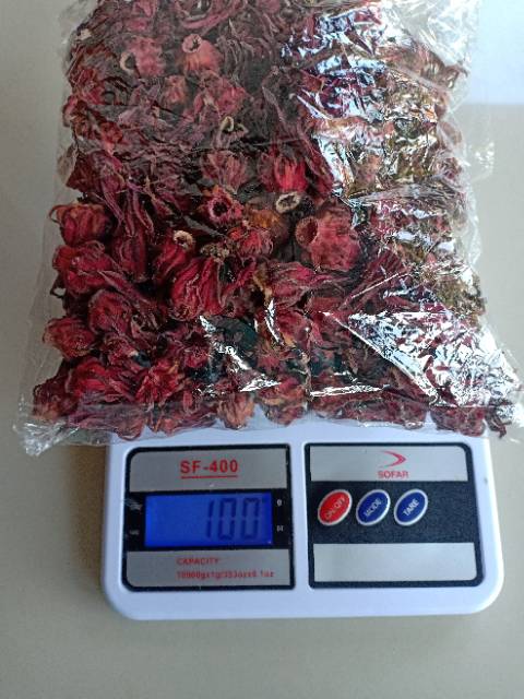 

BUNGA ROSELLA MERAH KERING 100 gram