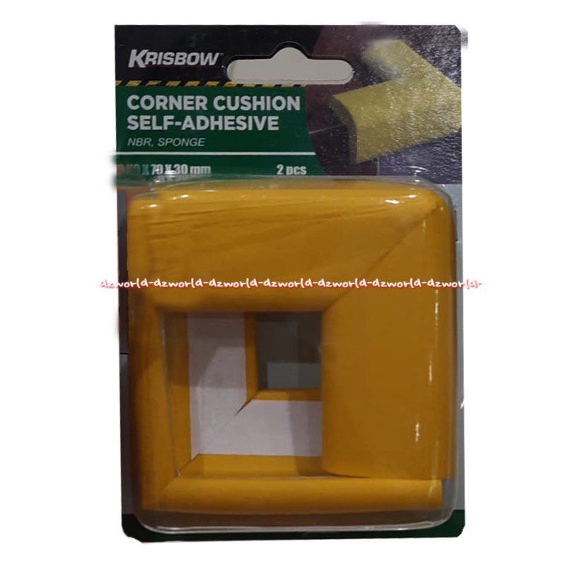 Krisbow Corner Cushion Pelindung Sudut Meja 30 x 30 x 70mm isi 2 Kuning