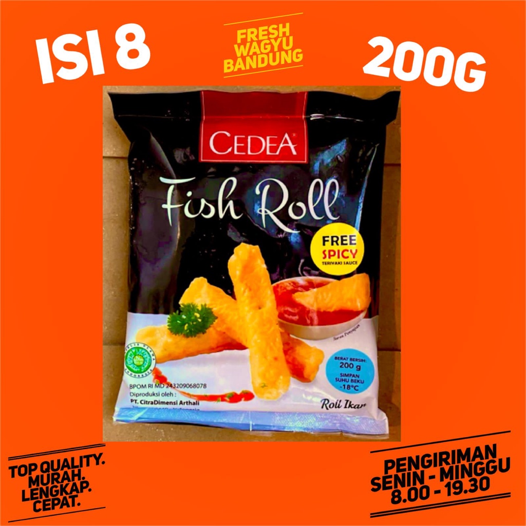 

CEDEA FISH ROLL 200G KEKIAN IKAN ROW SUKI SHABU STEAMBOAT HALAL