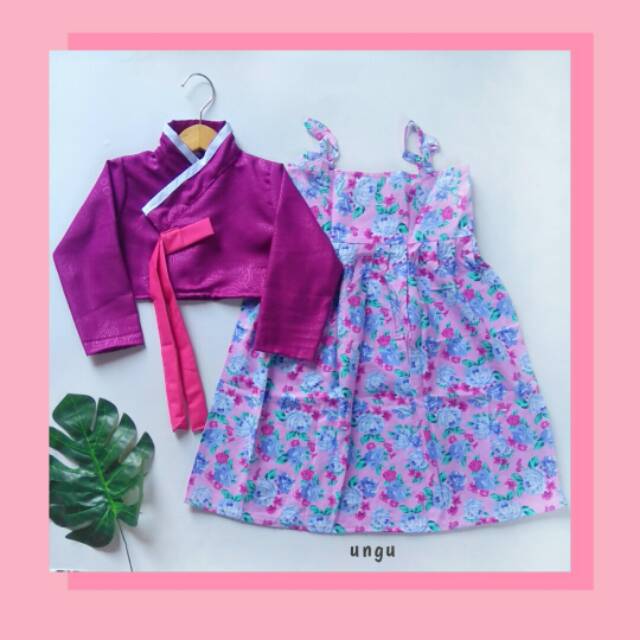 Gamis cardi hanbok usia 3-10 tahun hanbook nablfashion