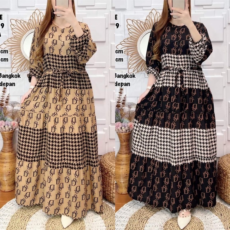 Gamis jumbo busui ld120cm (T0N5) Crinkle Promo Perempuan COD Maxy Gamis Lebaran U3G5 Gratis Ongkir S