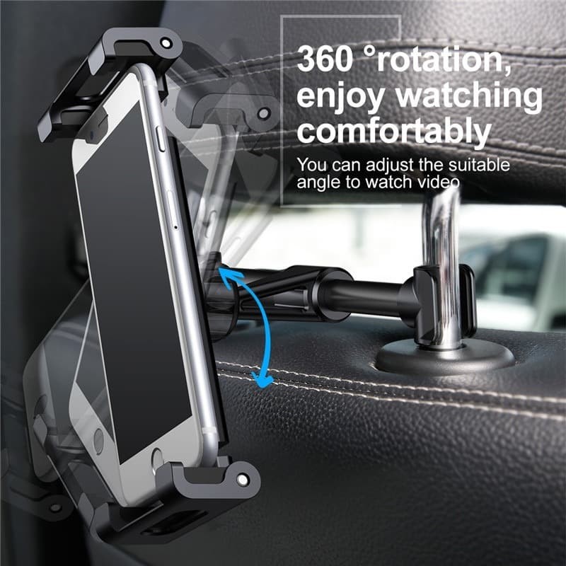 BASEUS ORIGINAL Back Seat Car Mount Vehicle Phone Holder Bracket Hook Gantungan Kursi Belakang Mobil