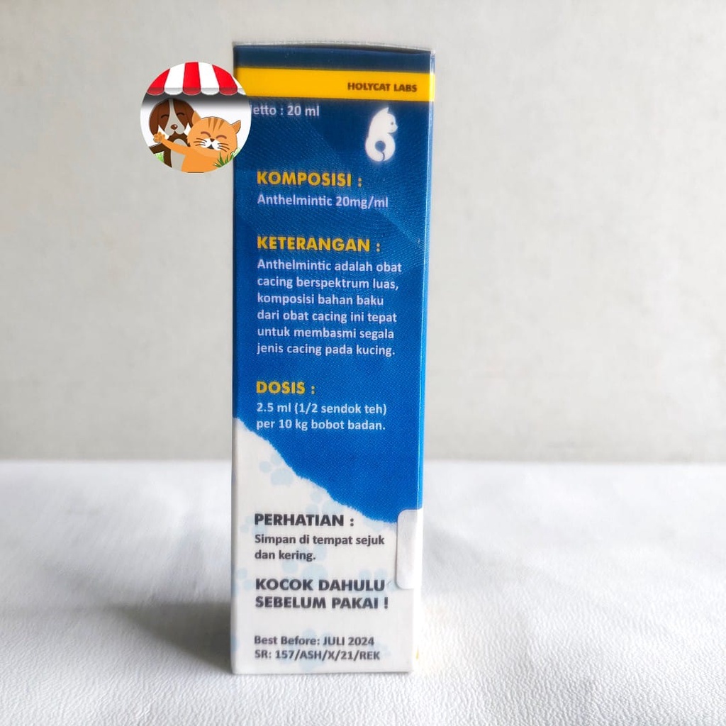 O-CING 20ml Obat Cacing Kucing Tetes Ocing O Cing Ampuh dan Cepat