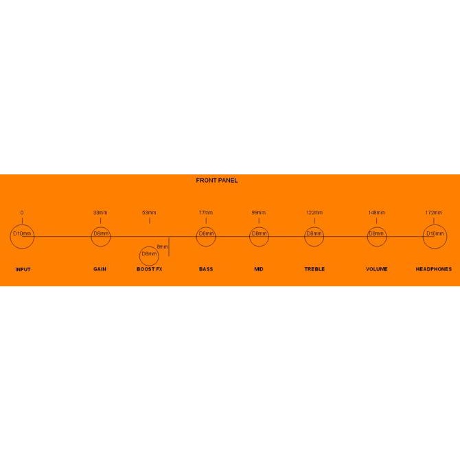 Ready Stock] Kit Gitar Amplifier Marshall 8010 Clone