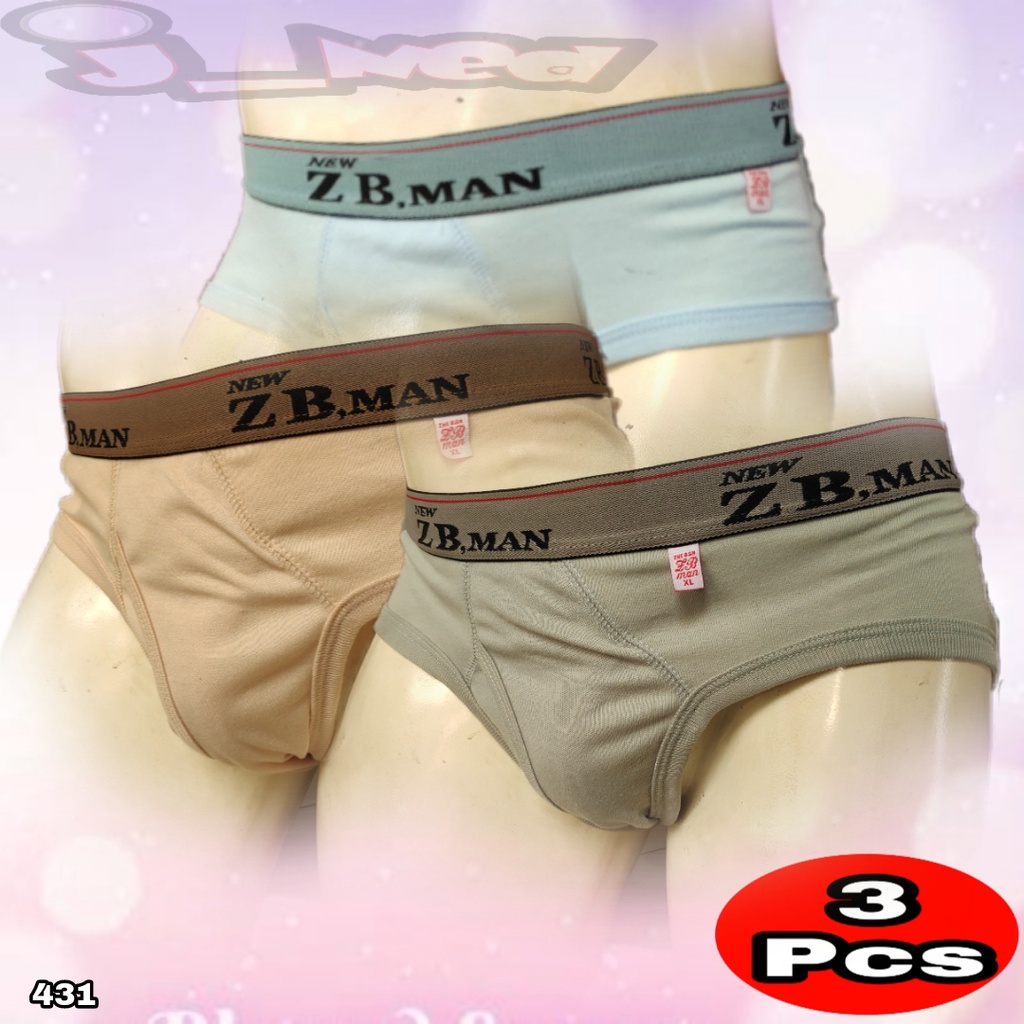 J431T HARGA 3 PCS Celana dalam Pria - Men Underwear - ZB  Man - Murah Berkualitas