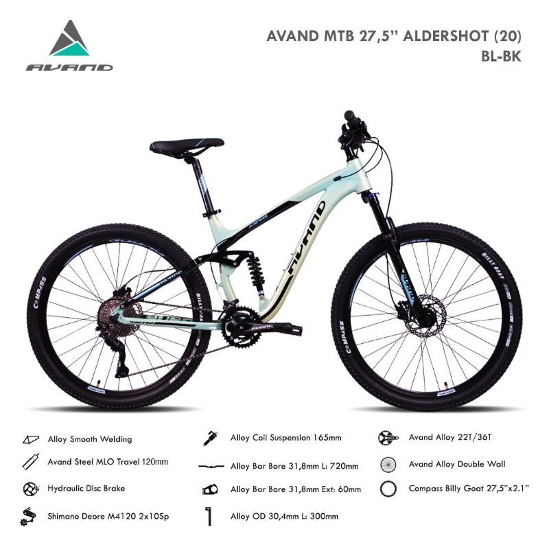 Sepeda Gunung MTB 27.5 Inch Avand ALDERSHOT