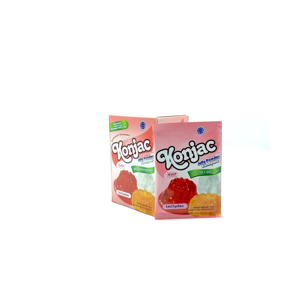 

KONJAC JELLY KONYAKU LECI / LYCHEE (12 SACHET x 6 GR)