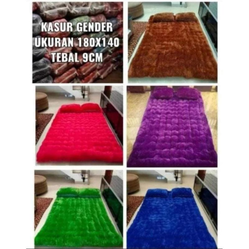 SURPET KASUR KARPET + BANTAL BULU HALUS RASFUR EMPUK TEBAL 5cm - Kasur / Matras Gender Bulu Rasfur