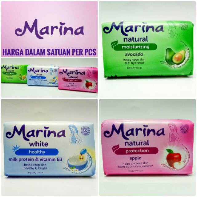 Marina beauty soap bar 60 gr / SABUN BATANG/ ALL VARIAN