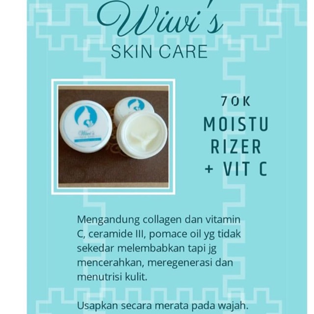 Moisturaizer wiwi’s skincare