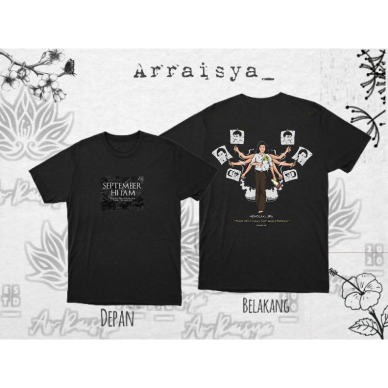 Kaos munir/T-shirt munir/Kaos menolak lupa/T-shirt menolak lupa/Baju menolak lupa/Baju menolak lupa/