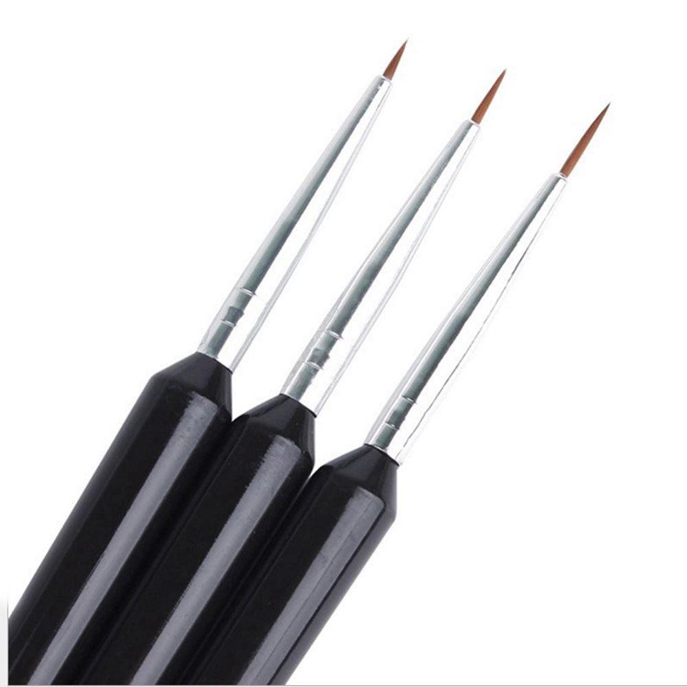 Preva 3pcs/Set Kuas Nail Art Wanita DIY Alat Gambar Manicure