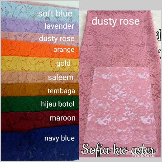 Kain Brokat Soffia Katun Valentino Shopee Indonesia