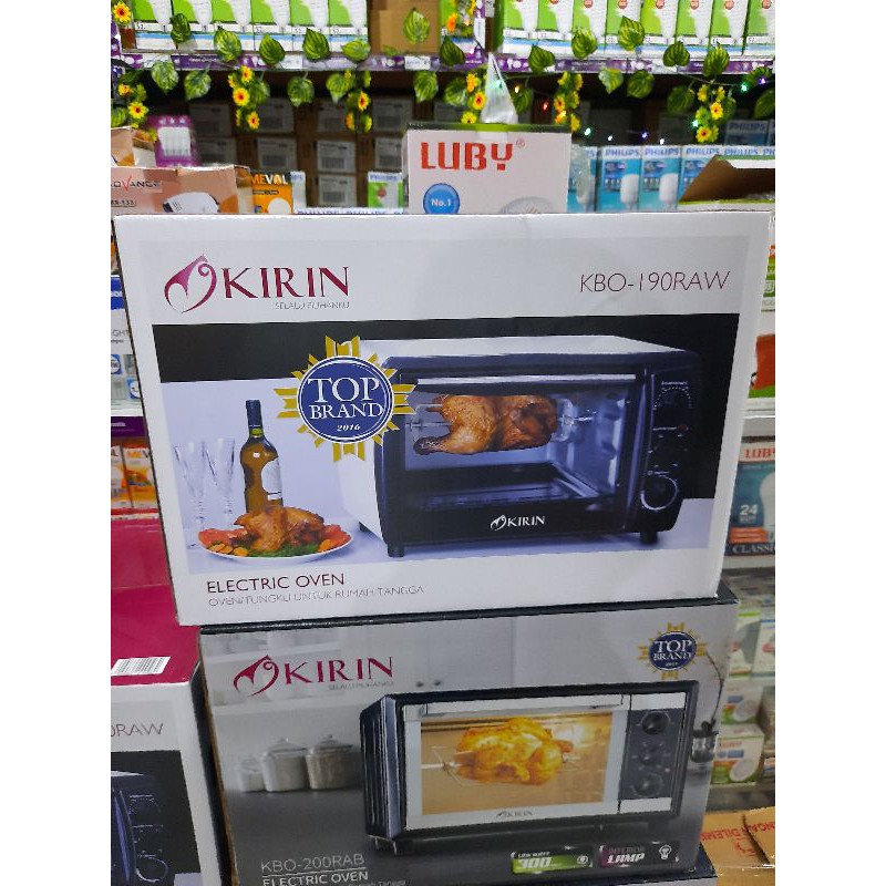 KIRIN Oven Listrik 19 Liter Rotisserie 19L KBO-190RAW KBO190 RAW