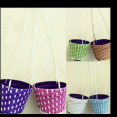Pot anyam Rotan sintetis D25