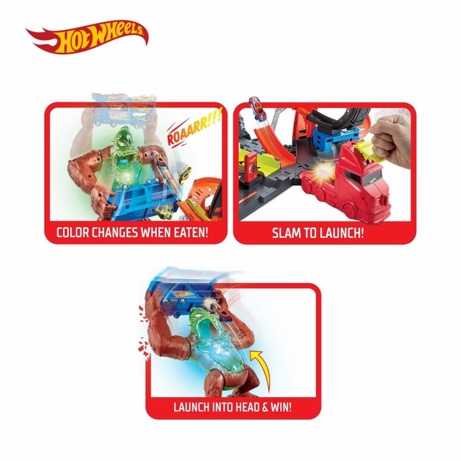 Diecast Hot Wheels TOXIC GORILLA SLAM ATTACK HW Track Builder City Hotwheels Mobil Mainan Anak