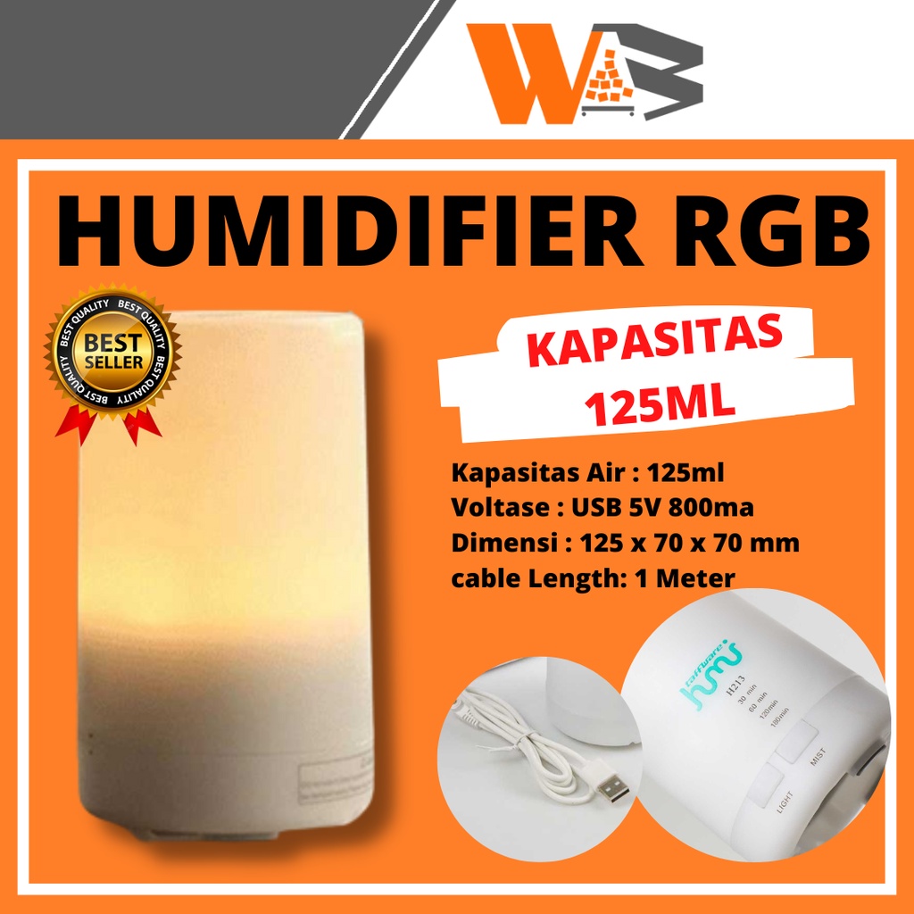 COD Humidifier Diffuser Aromaterapi Pengharum Ruangan Aroma Terapi Aromatherapy Difuser Pelembab 125ml D18