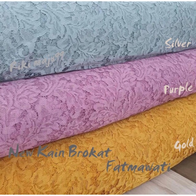 MURAH!! Kain brukat fatmawati cord / bahan kebaya brokat,gaun dll.