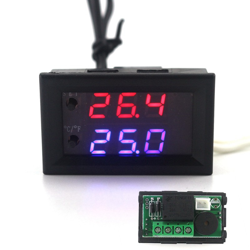 Digital LED Thermostat Relay Temperature Controller with Sensor Probe 12V