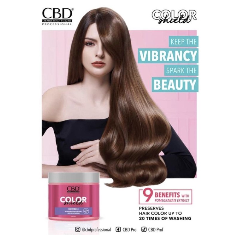 CBD HAIR MASK COLOR SHIELD 500gr/ MASKER RAMBUT COLOR