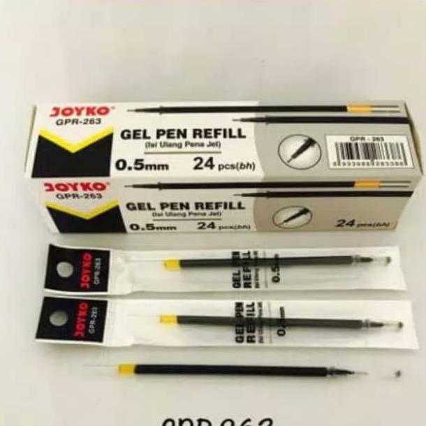 

((BISA COD)) Refill Isi pulpen gel joyko GPR 263 (24 pcs)