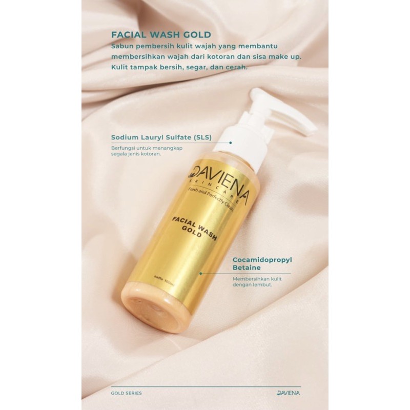 FACIAL WASH GOLD DAVIENASKINCARE