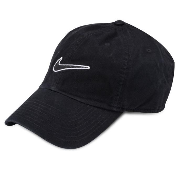 Nike Essential Swoosh Hitam Black Cap 943091-010 Topi Original 100%