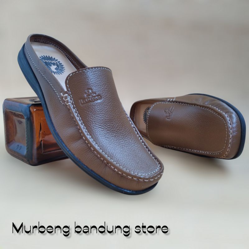 Sepatu sandal bustong pria full kulit asli termurah