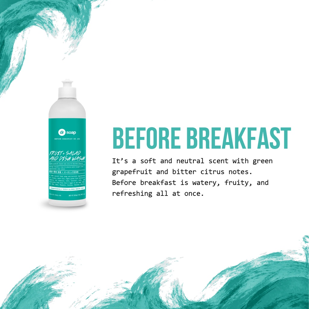 dr soap Fruit + Salad and Dish Wash 1 Liter | Sabun Pencuci Buah Sayur Alat Makan Bebas Minyak Aman untuk Kulit Sensitif