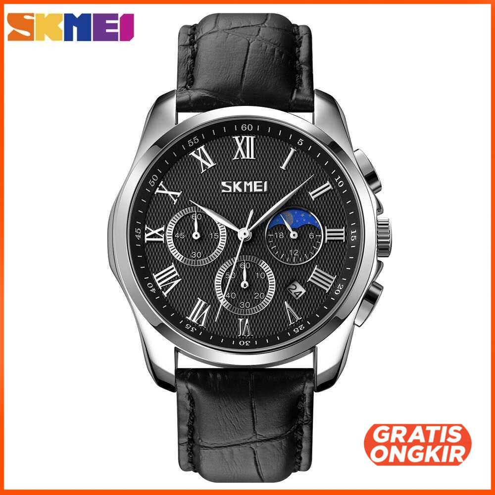 SKMEI Jam Tangan Analog Pria Strap Kulit - 9260