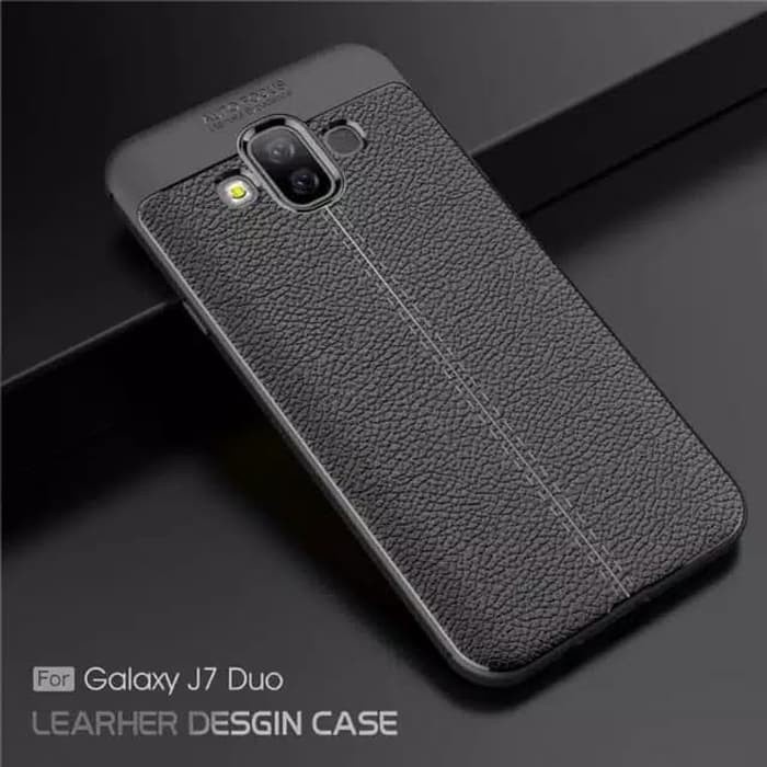 CASE SAMSUNG J7 DUO  PREMIUM AUTOFOCUS CARBON SLIM CASING COVER - KA