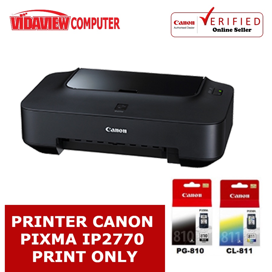 PRINTER CANON IP2770 (PRINT ONLY) INKJET PRINTER GARANSI RESMI