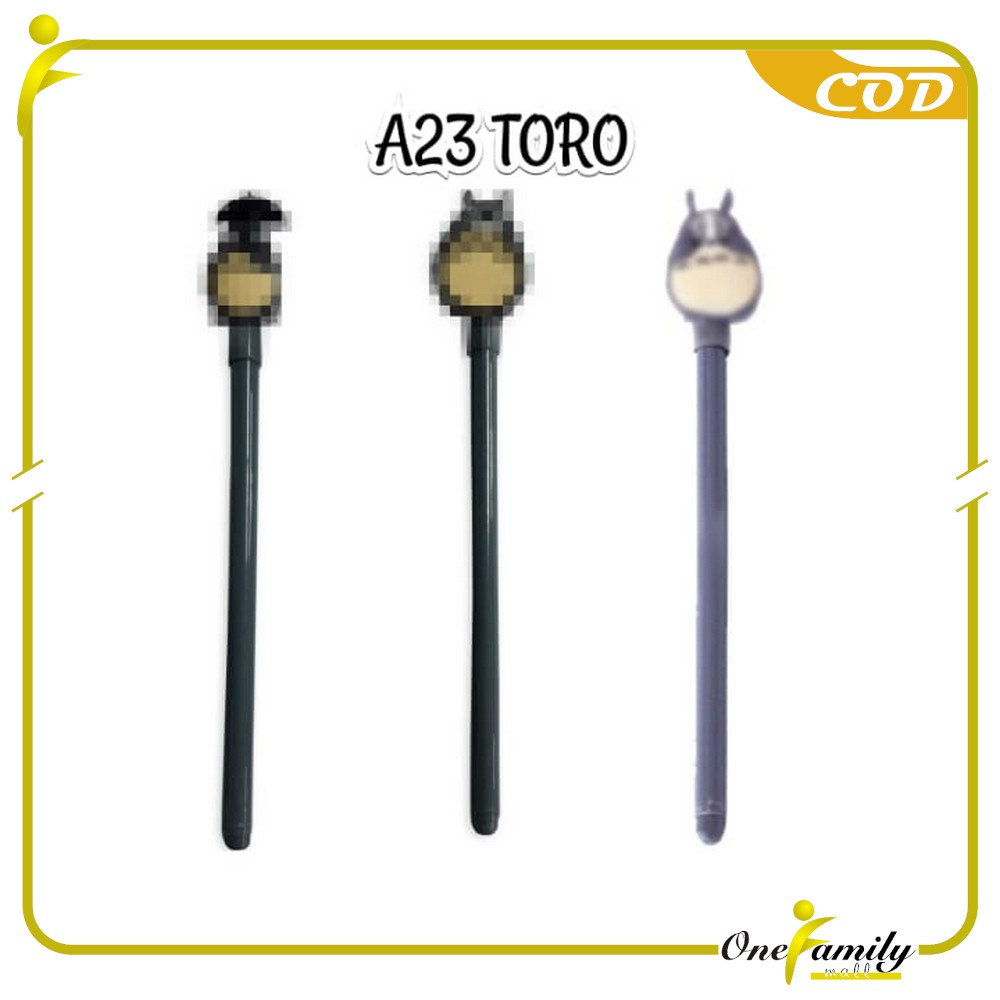 ONE-A7 Pena Hamburger Cartoon/Pulpen Burger Unik/Pen Burger Kartun Line Stationary-A23 TOTORO