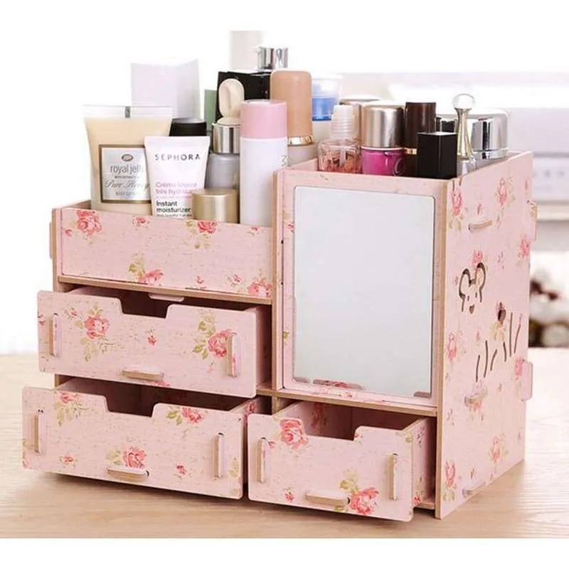 PROMO RAK KOSMETIK MINI Cosmetic Storage Mini Rak Penyimapanan Kosmetik Rak Penyimpanan make up -TERMURAH