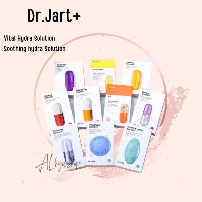 DR JART+ VITAL HYDRA SOLUTION MASKER MUKA BUATAN KOREA 1 BOX ISI 5 PCS