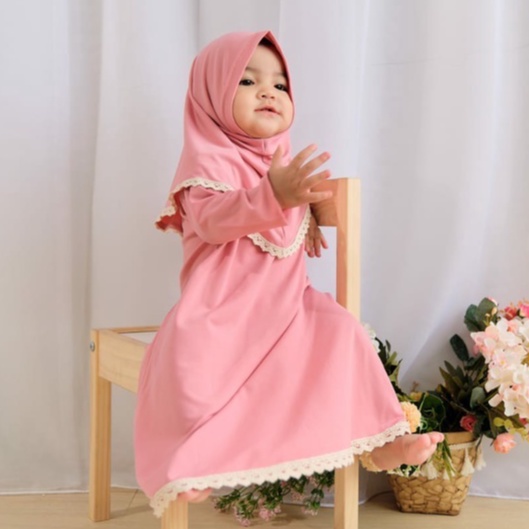 Baju Gamis Anak Perempuan Gamis Bayi Umur 1 2 3 4 Tahun Daily Lace Series / Gamis Bayi Perempuan Cantik