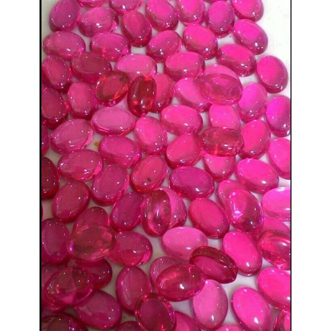 Batu Akik Merah Siam Oval HQ