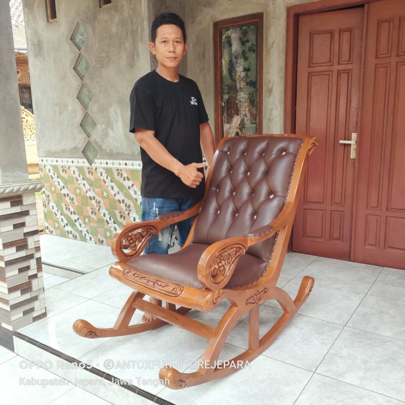 kursi goya kayu jati mebel Jepara