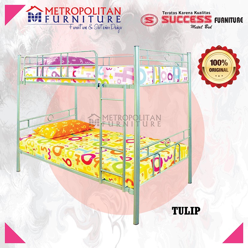 Success Tempat tidur/Ranjang Besi susun - Tulip