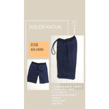 Celana Pendek Pria / joger / katun