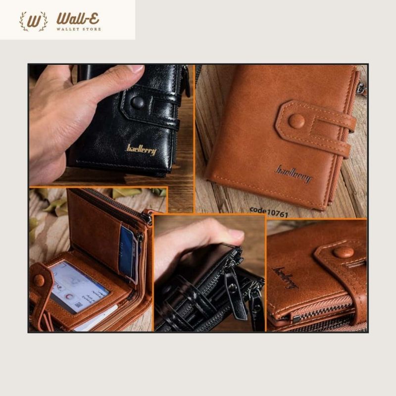 Ranie_Koreanshop @Ranie_Koreanshop bifod wallet men wallet zipper wallet short wallet dompet kartu c
