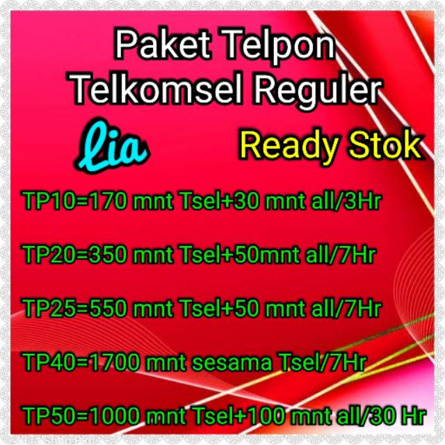 Paket telp telkomsel / paket telpon telkomsel