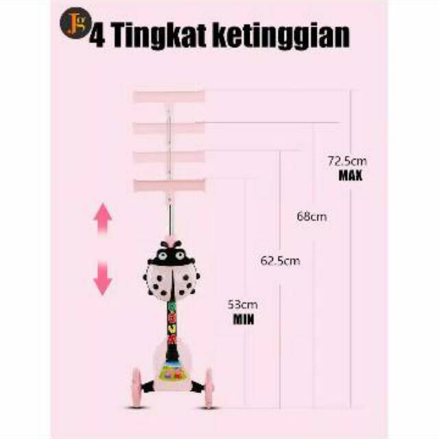 Barang Import IUD Skuter/ Scooter Gunting Otoped Mainan Anak High Quality UT Skuter Music LED