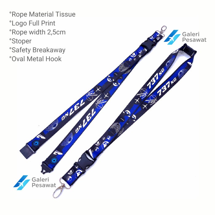 

Mudah Lanyard Gantungan Tali Id Card 737 Biru Premium Diskon