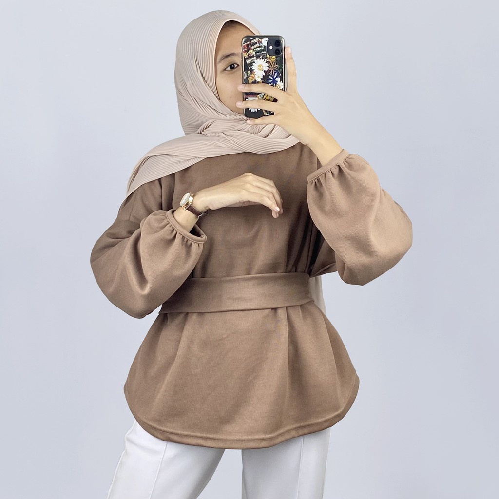 BEFAST - ZEC OOTD Wanita Blouse VAHIDE / Aprilia Blouse / Blouse Wanita Unik / Blouse Terbaru