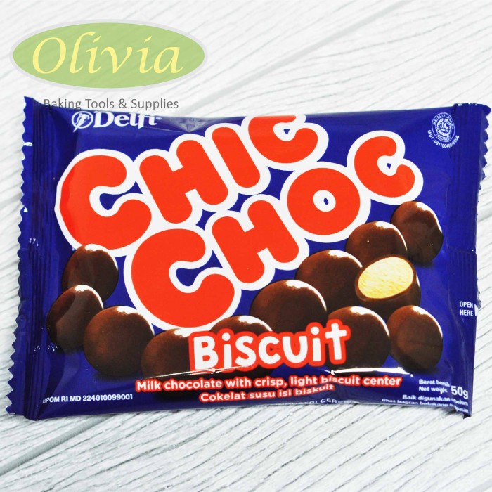 

COKELAT- DELFI CHIC CHOC BISCUIT CHOCOLATE BALL / BOLA COKELAT / COKLAT 55 GR -COKELAT.