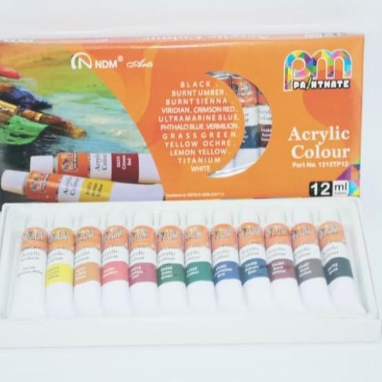 

Cat Arcylic/Acrylic Colour Ndm 12Ml Isi 12 Warna