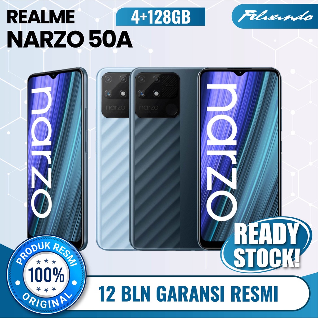 Realme Narzo 50A 4/128 4GB 128GB RAM 4 ROM 128 GB HP Smartphone Android